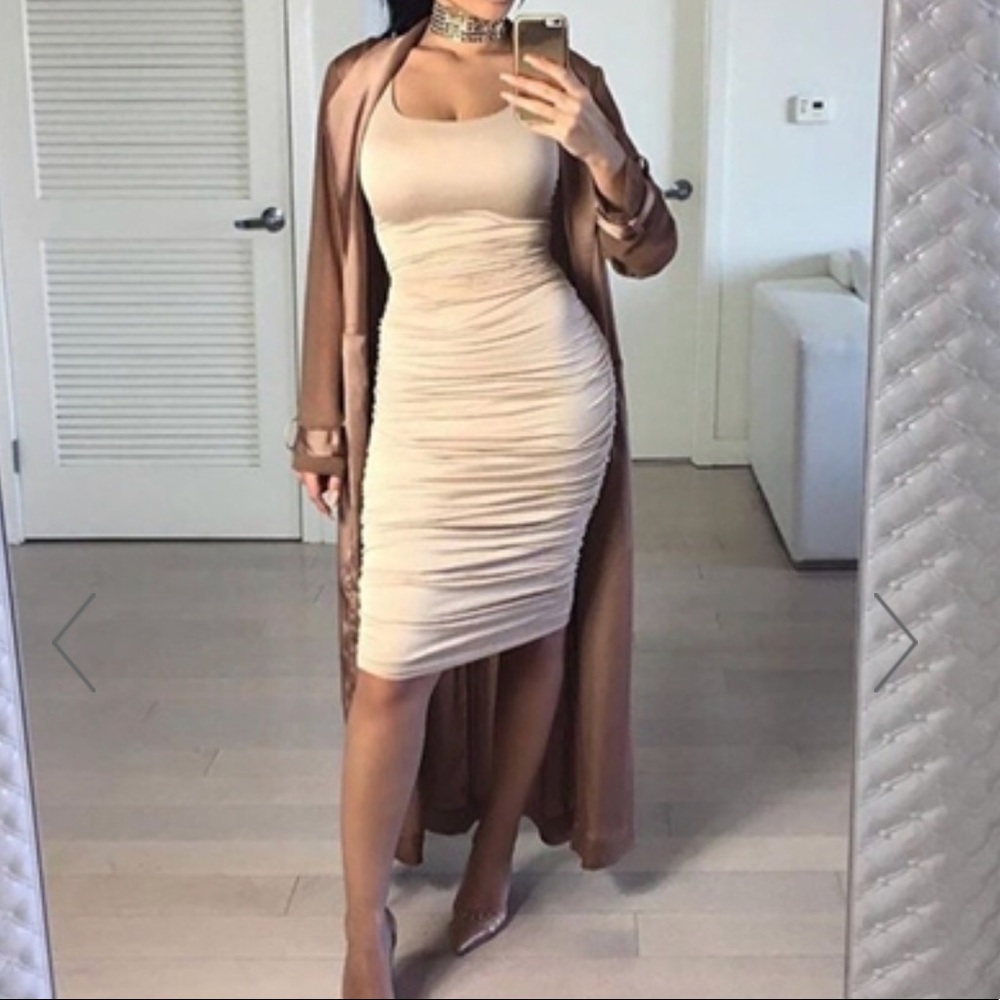 Nude dress.